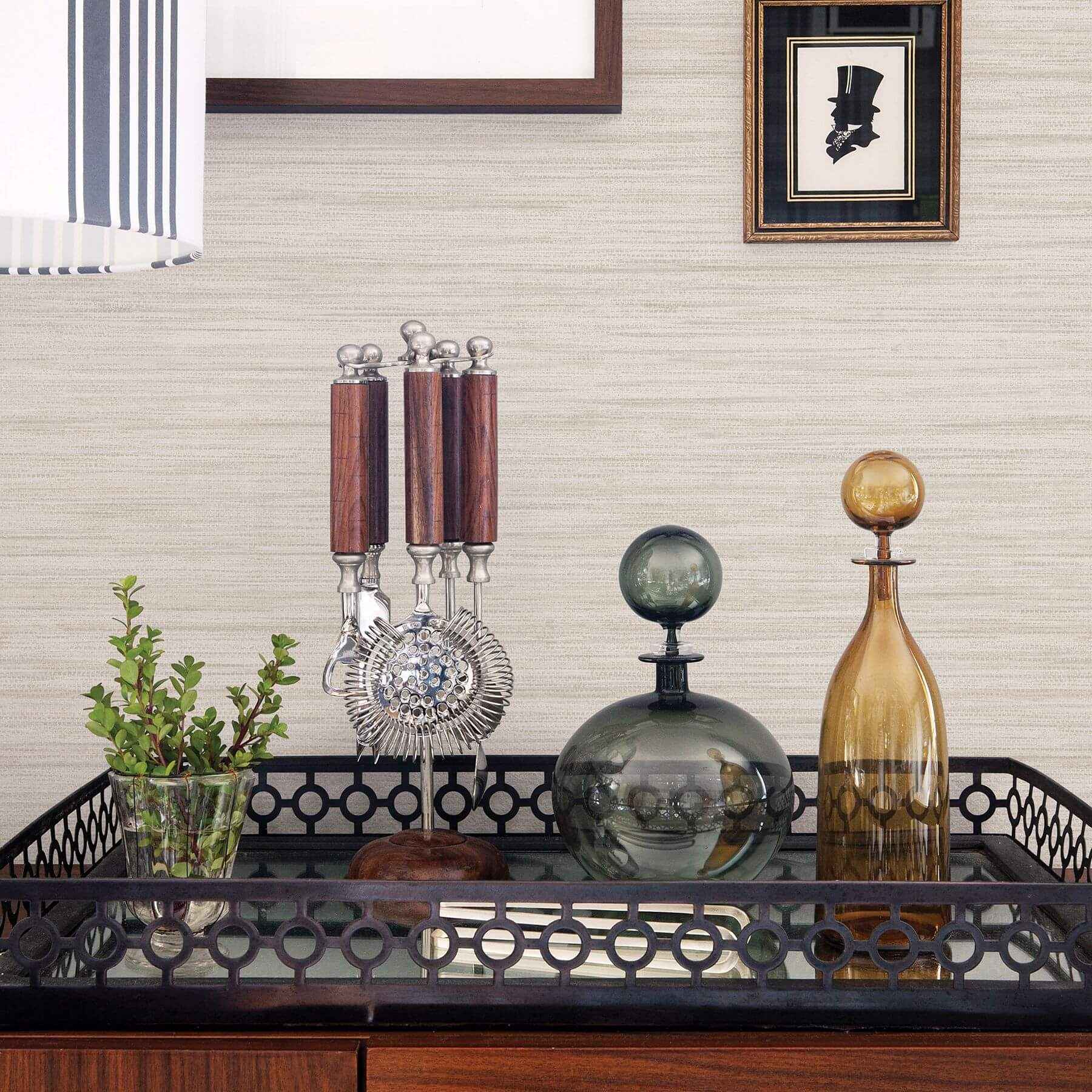 barnaby-off-white-faux-grasscloth-wallpaper-york-wallcoverings-2964-25962 - York Wallcoverings Wallpaper