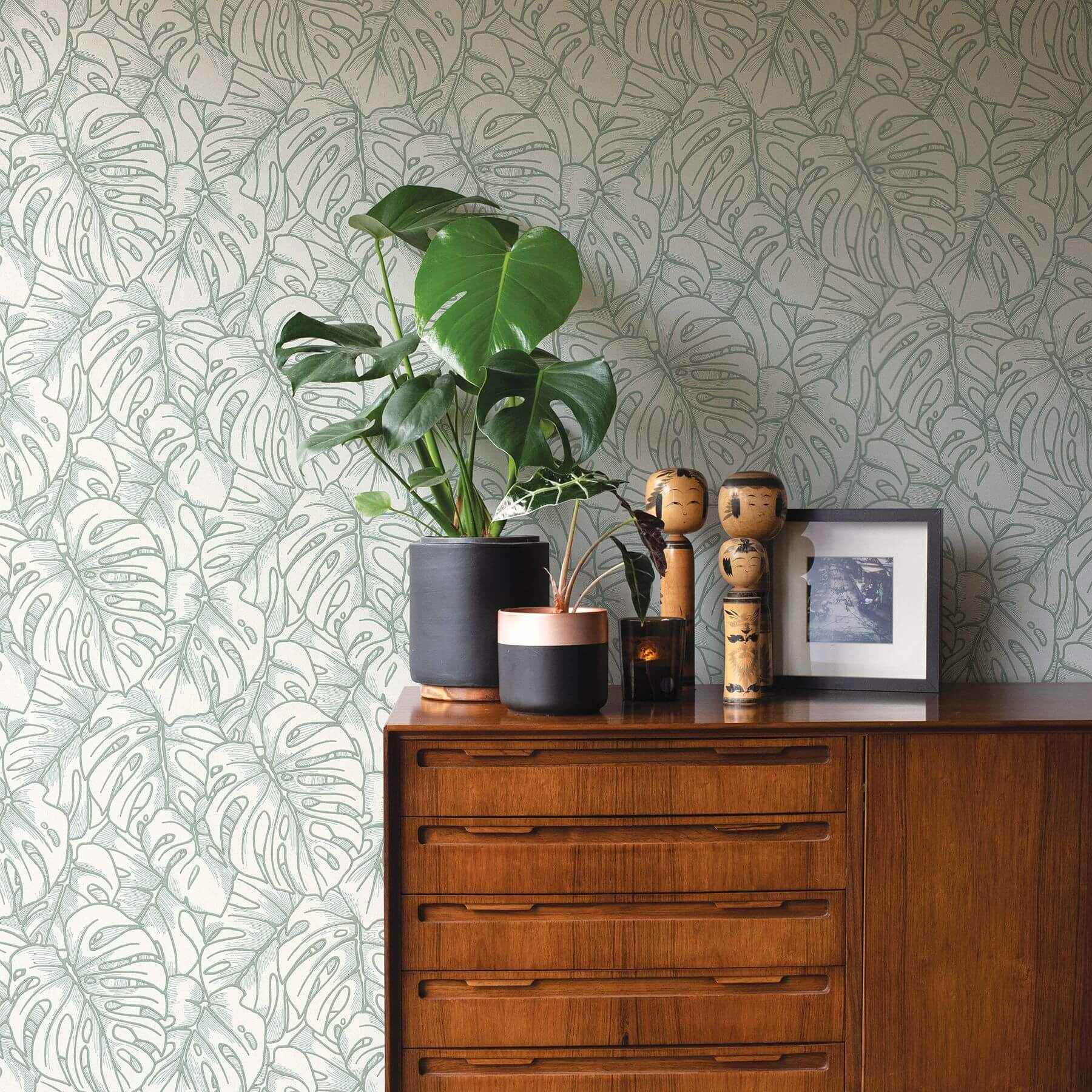 balboa-olive-botanical-wallpaper-york-wallcoverings-2964-87343 - York Wallcoverings Wallpaper