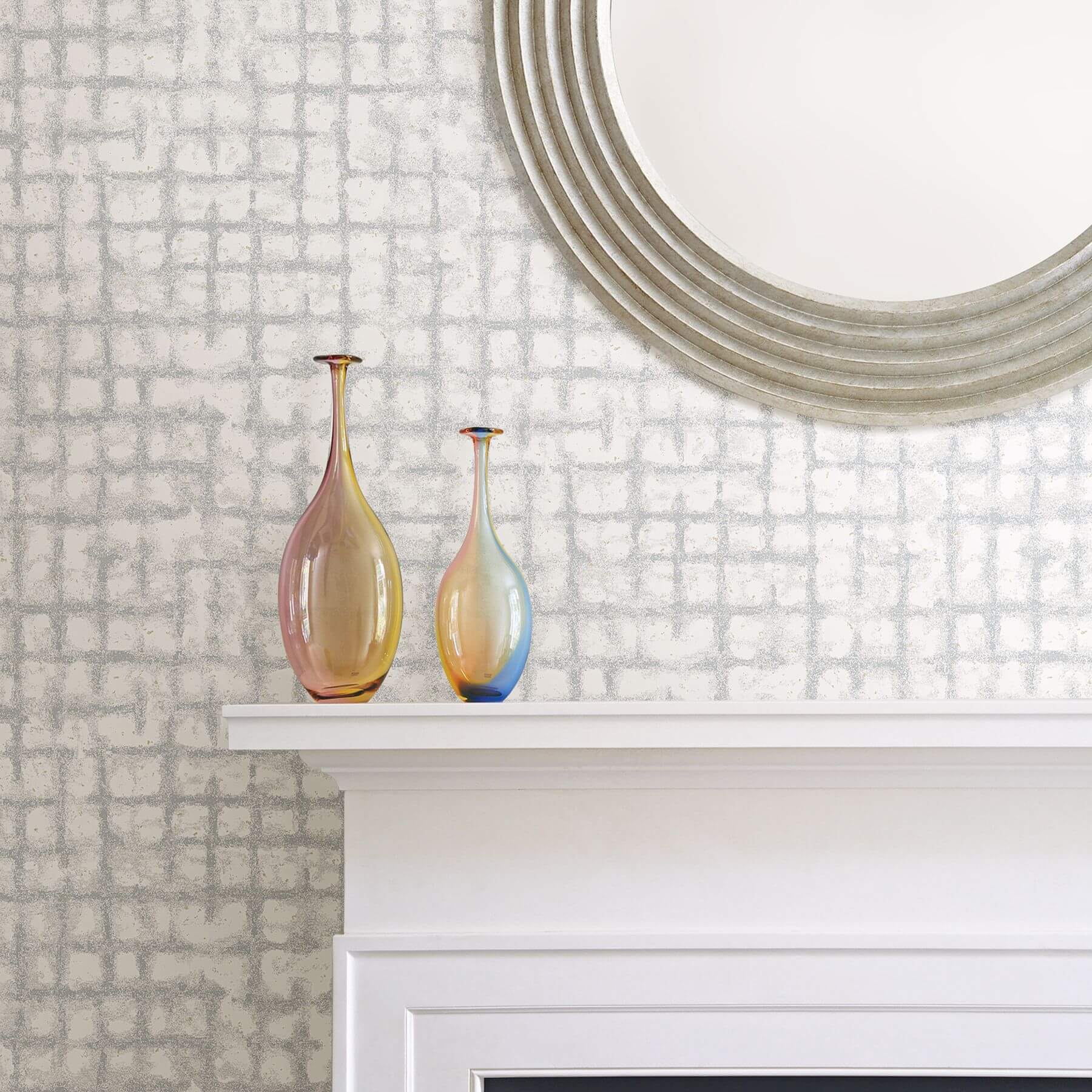 shea-light-grey-distressed-geometric-wallpaper-york-wallcoverings-2964-87348 - York Wallpaper Wallpaper