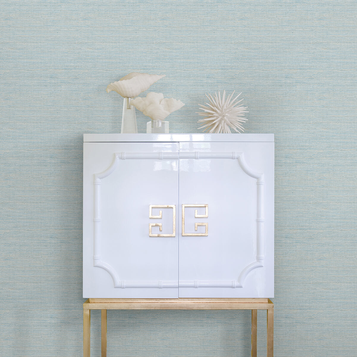 agave-blue-imitation-grasscloth-wallpaper-york-wallcoverings-2969-24283 - York Wallcoverings Wallpaper
