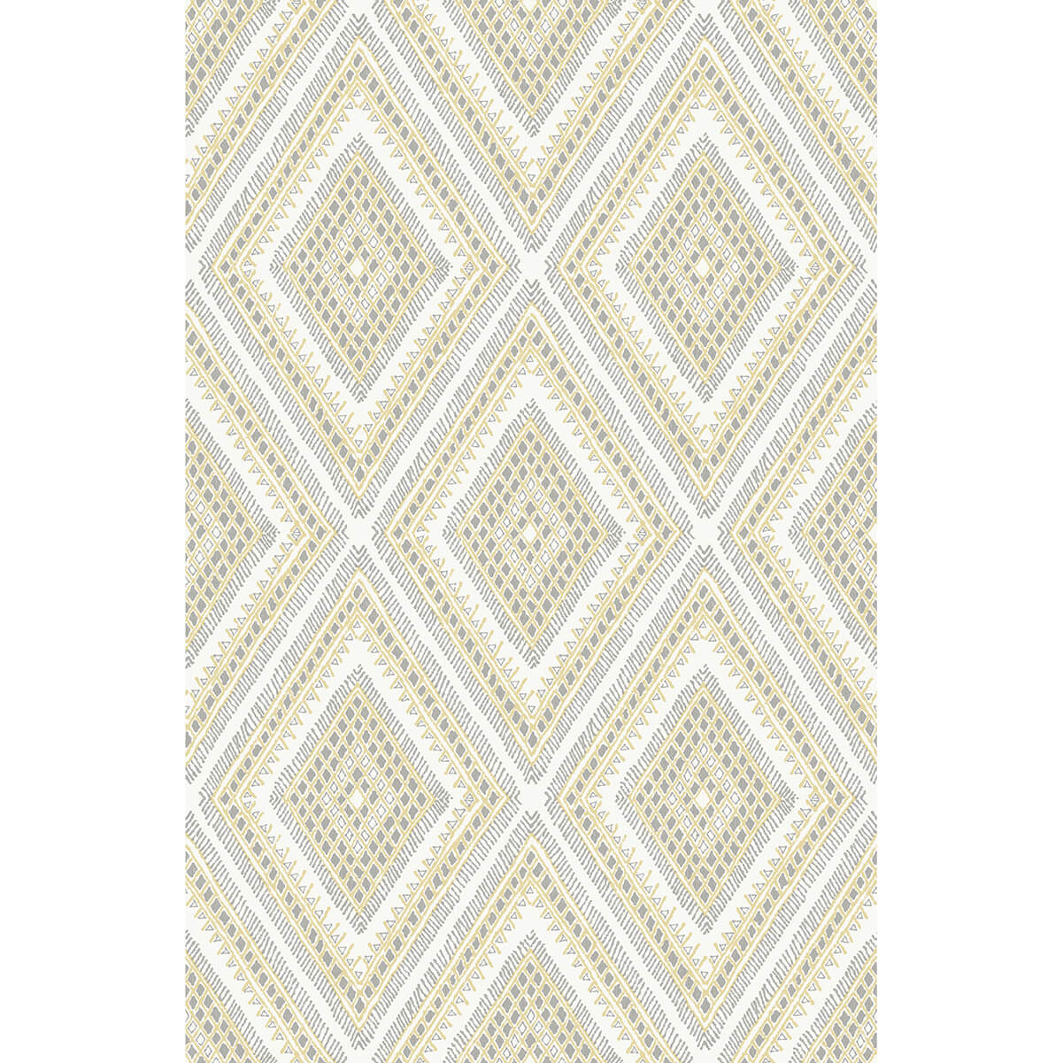 zaya-light-yellow-tribal-diamonds-wallpaper-york-wallcoverings-2969-26014 - York Wallcoverings Wallpaper