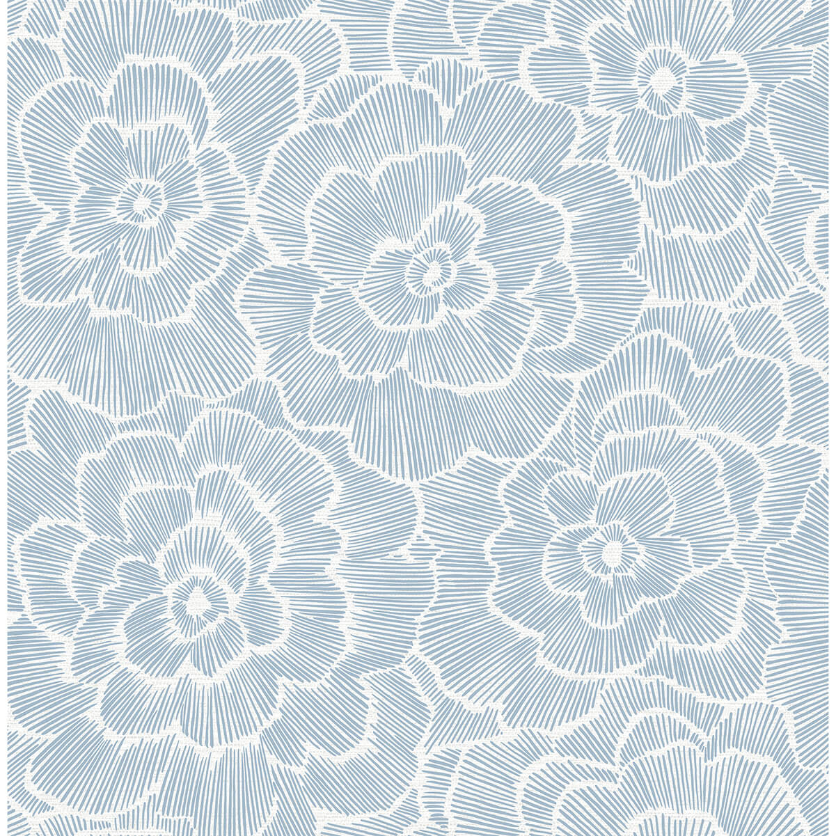 periwinkle-blue-textured-floral-wallpaper-york-wallcoverings-2969-26039 - York Wallcoverings Wallpaper