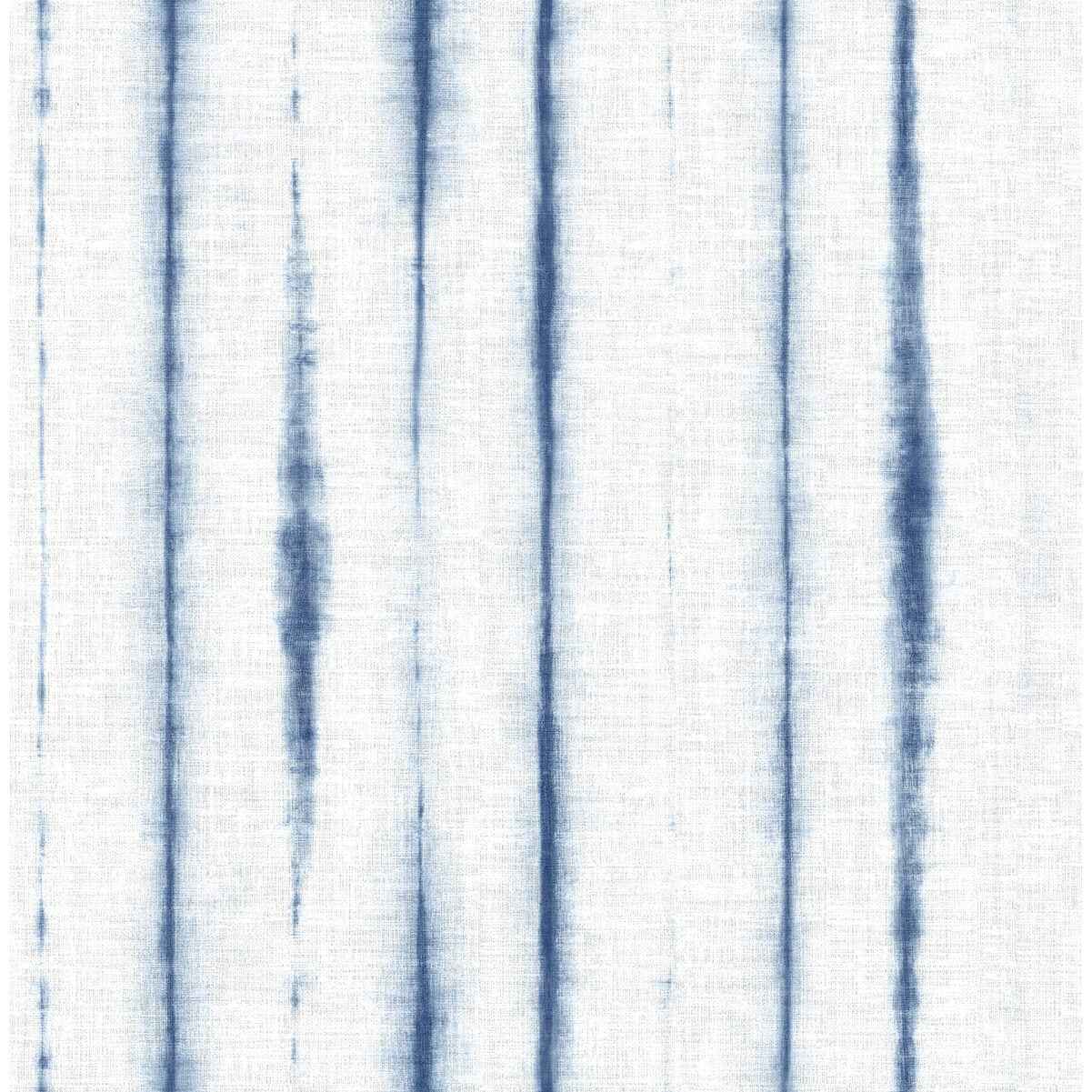 orleans-blue-shibori-faux-linen-wallpaper-york-wallcoverings-2969-26049 - York Wallcoverings Wallpaper