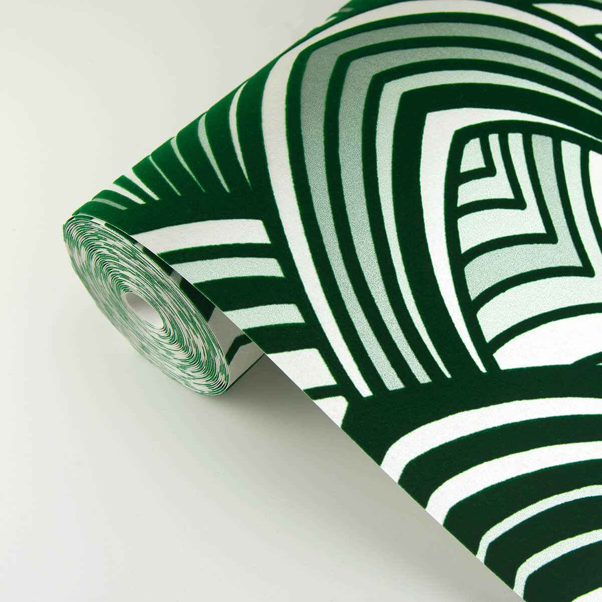 cabarita-green-art-deco-flocked-leaves-wallpaper-york-wallcoverings-2969-87354 - York Wallcoverings Wallpaper