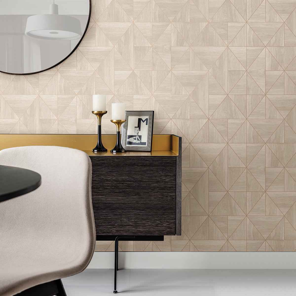 Cheverny Grey Wood Tile Wallpaper - York Wallcoverings - 2896-25324 - York Wallcoverings Wallpaper