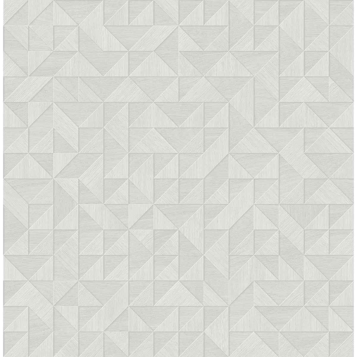 Gallerie Light Grey Triangle Geometric Wallpaper - York Wallcoverings - 2896-25325 - York Wallcoverings Papel pintado
