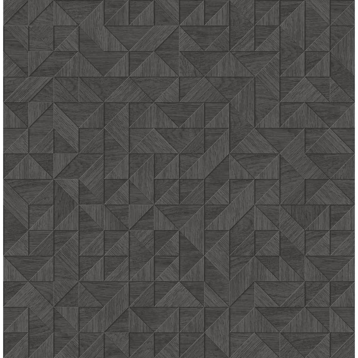 Gallerie Black Triangle Geometric Wallpaper - York Wallcoverings - 2896-25326