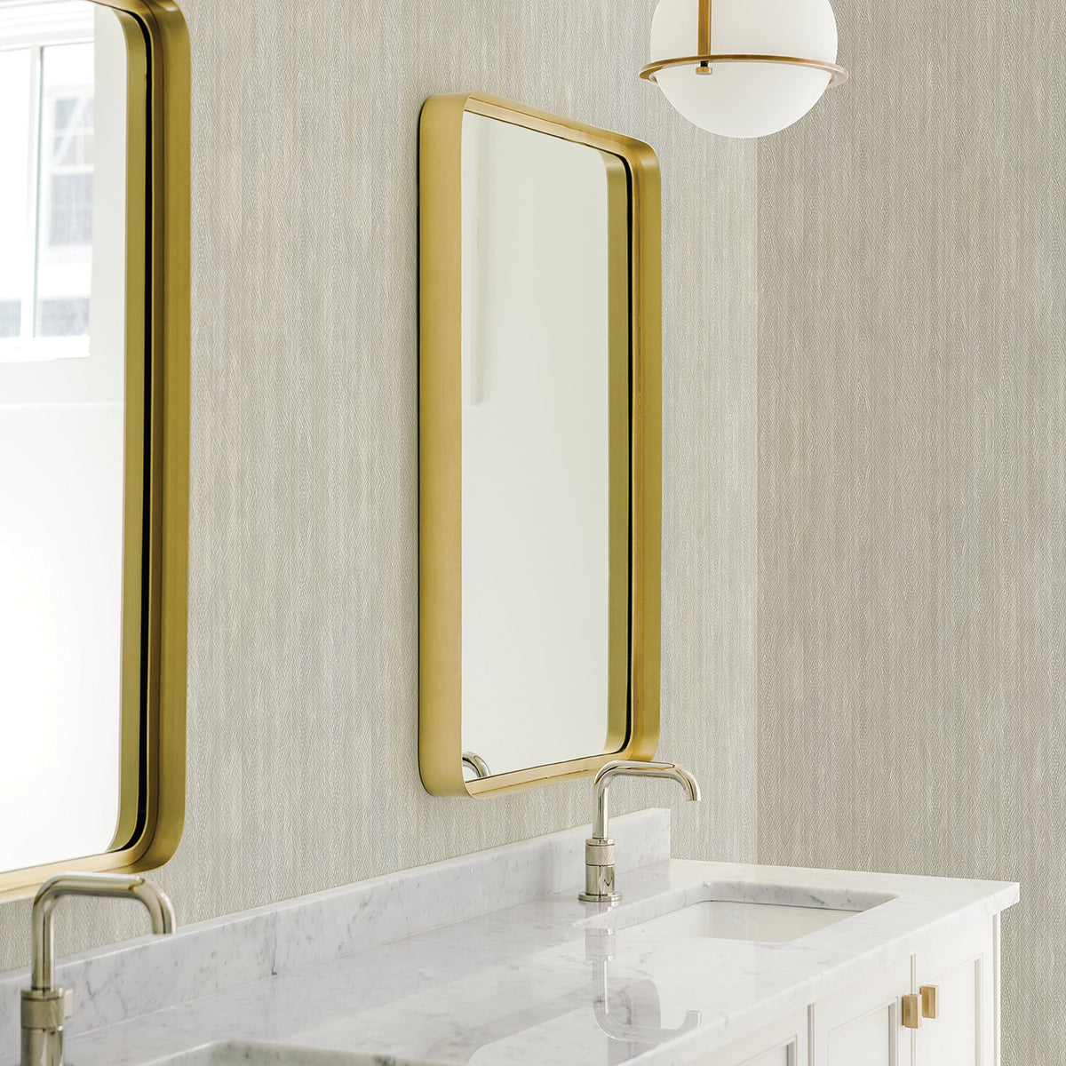 riga-light-grey-distressed-stripe-wallpaper-york-wallcoverings-2945-1130 - York Wallpaper Wallpaper