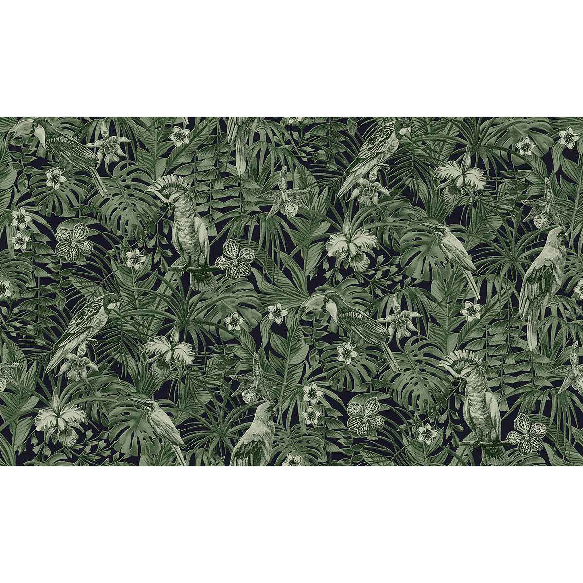 Susila Green Tropical Wallpaper - York Wallcoverings - 2979-37210-1 - York Wallcoverings Wallpaper