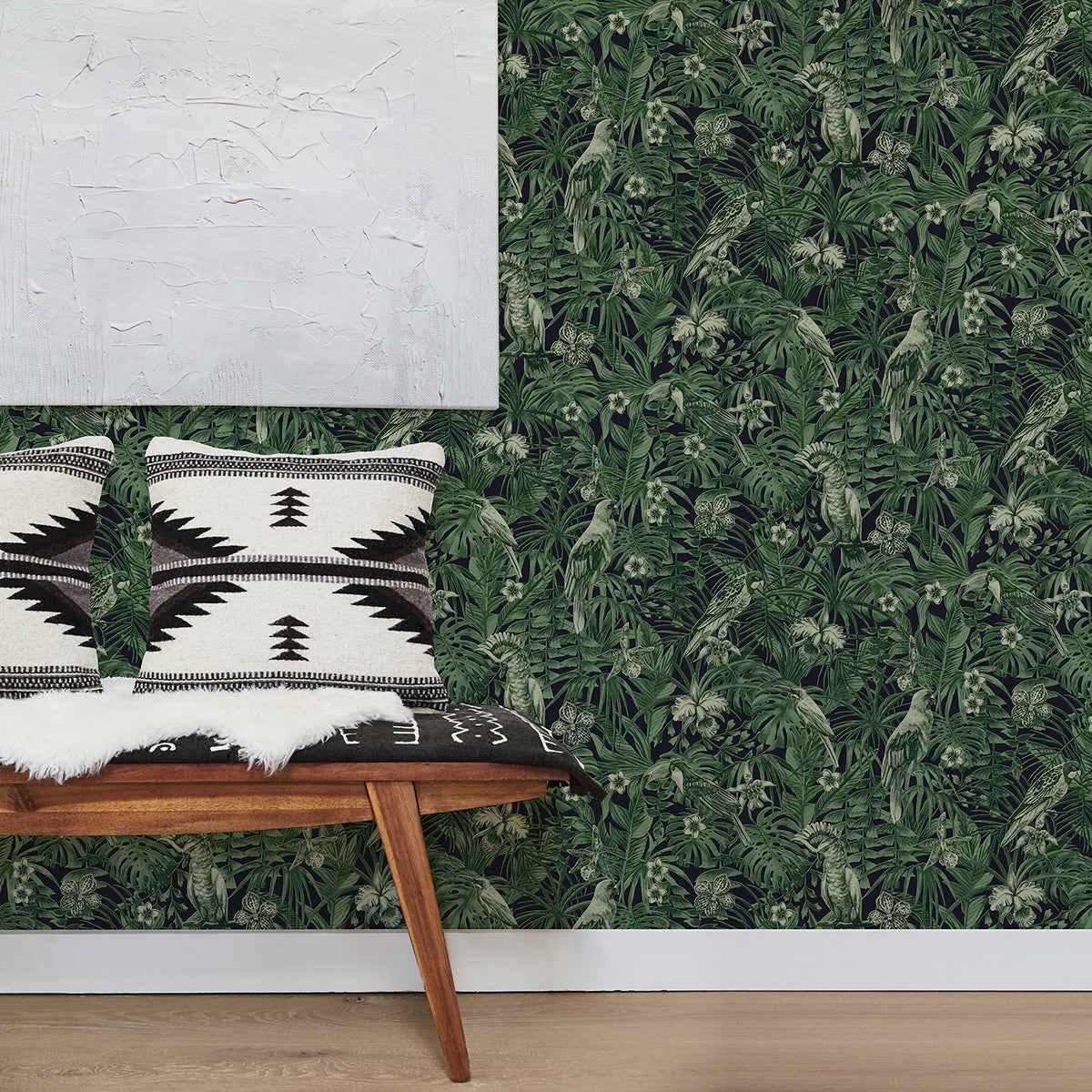 Susila Green Tropical Wallpaper - York Wallcoverings - 2979-37210-1 - York Wallcoverings Wallpaper