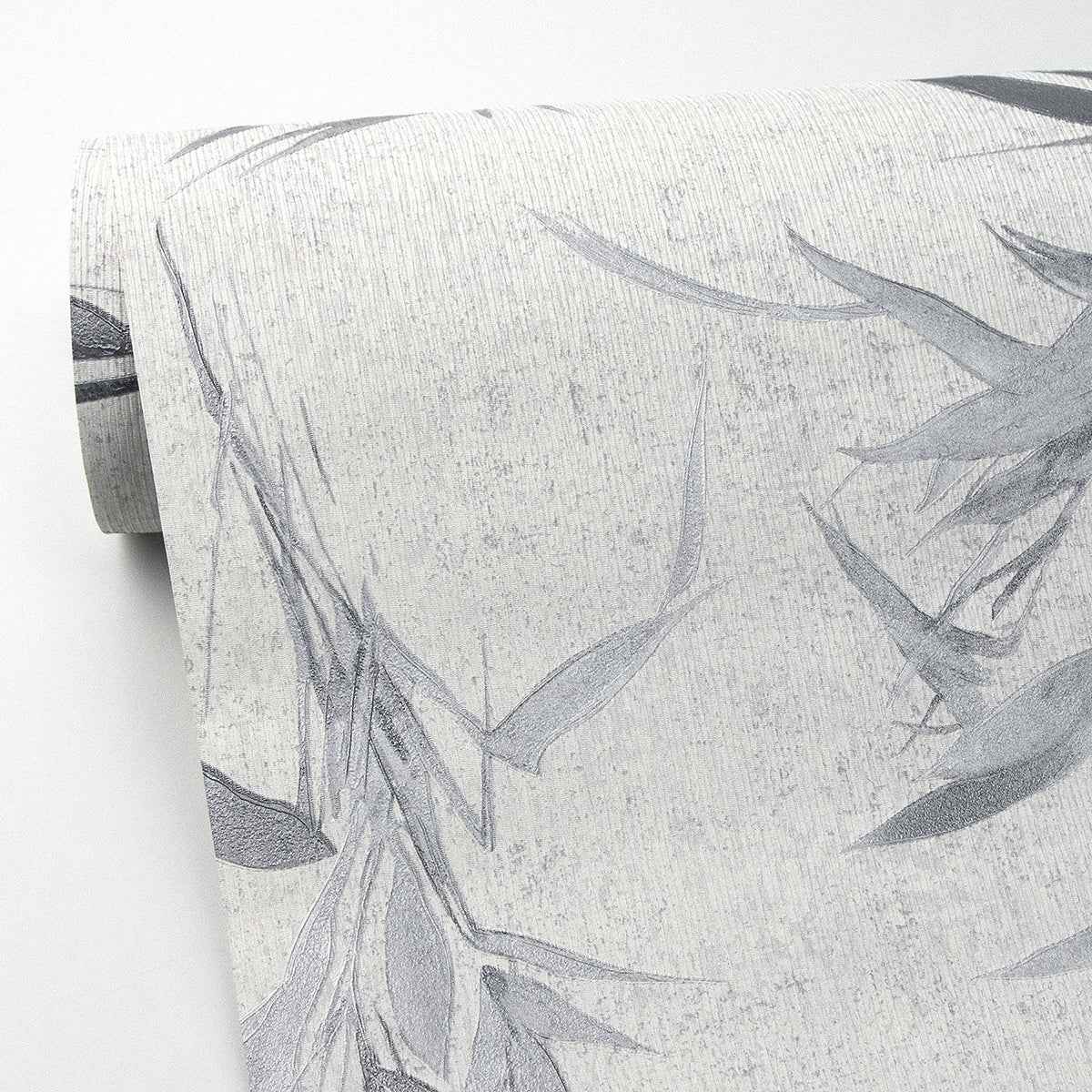 Hali Silver Fronds Wallpaper - York Wallcoverings - 2979-37376-5 - York Wallcoverings Wallpaper