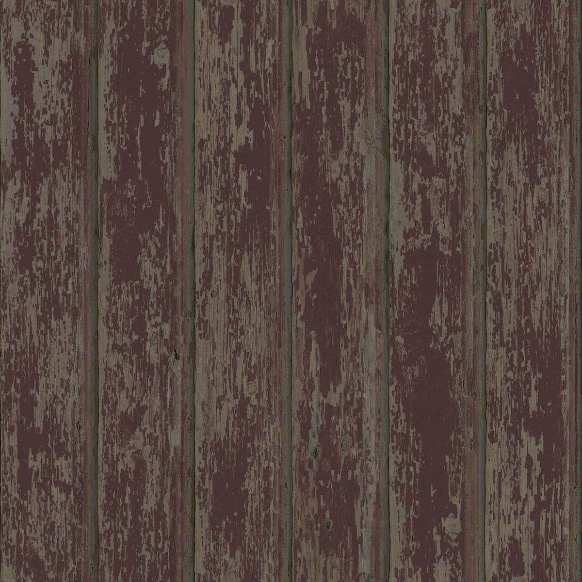 Brax Red Faux Weathered Clapboards Wallpaper - York Wallcoverings - PUR66103 - York Wallcoverings Wallpaper