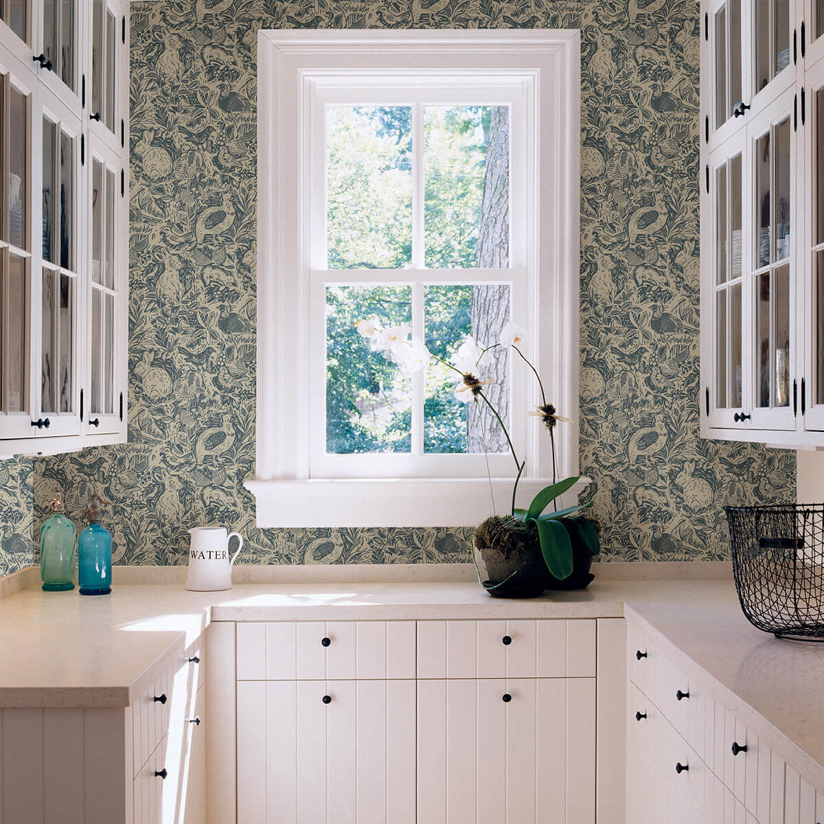 blue-terrene-peel-and-stick-wallpaper-york-wallcoverings-nus3622 - York Wallcoverings Wallpaper