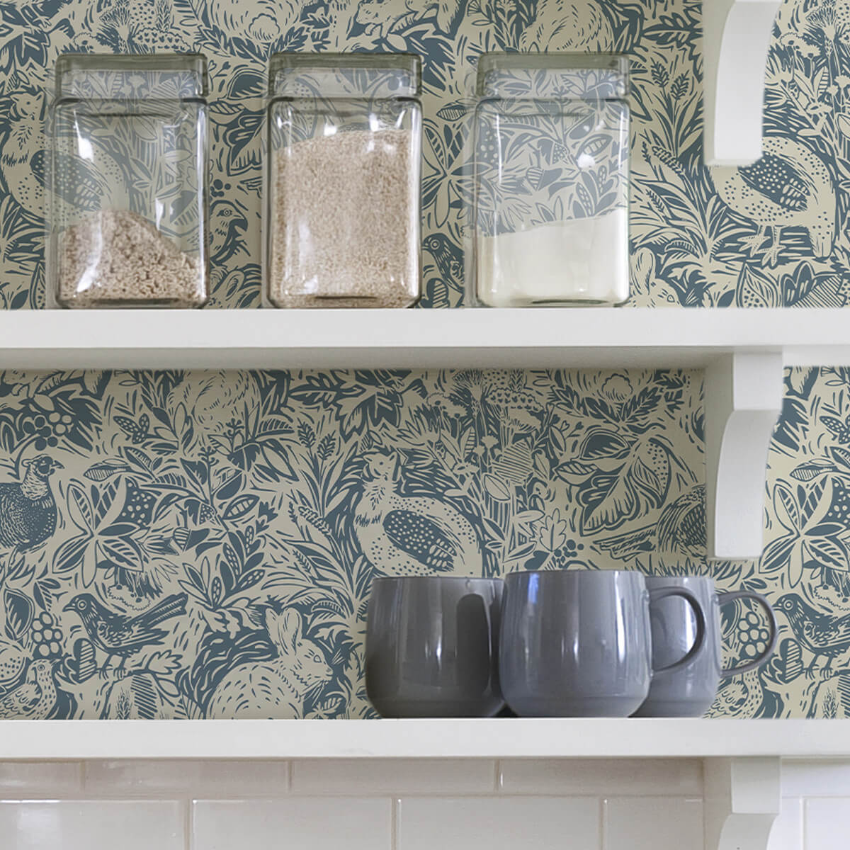 blue-terrene-peel-and-stick-wallpaper-york-wallcoverings-nus3622 - York Wallcoverings Wallpaper