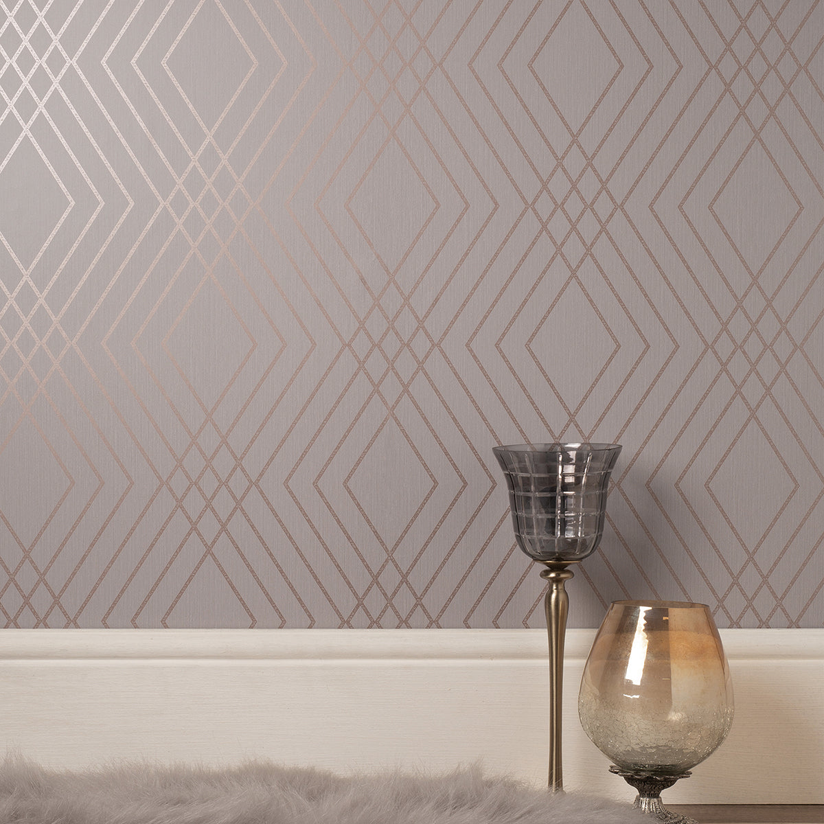 shard-grey-trellis-wallpaper-york-wallcoverings-fd42604 - York Wallpaper Wallpaper
