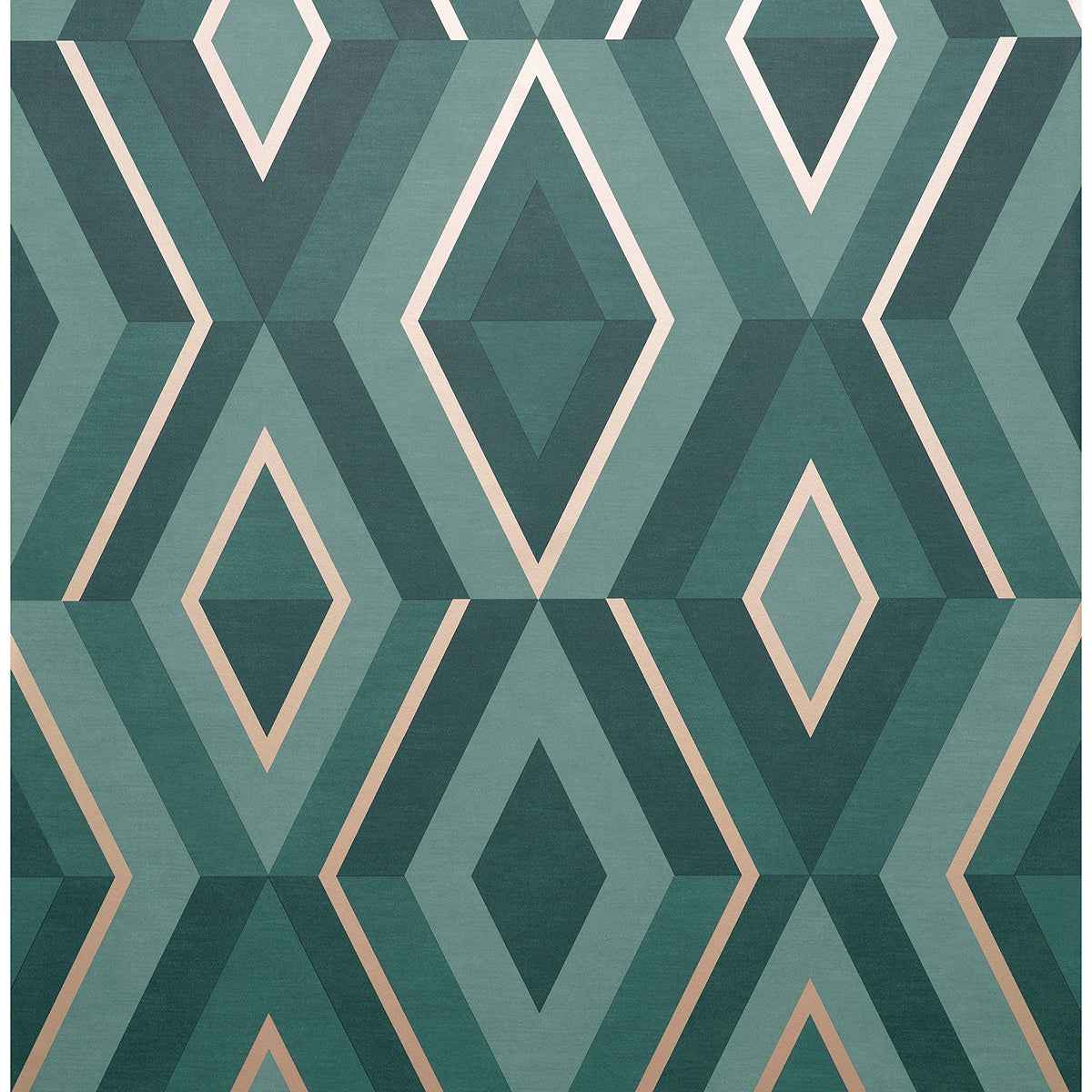 Shard Turquoise Geometric Wallpaper - York Wallcoverings - FD42609 - York Wallcoverings Wallpaper