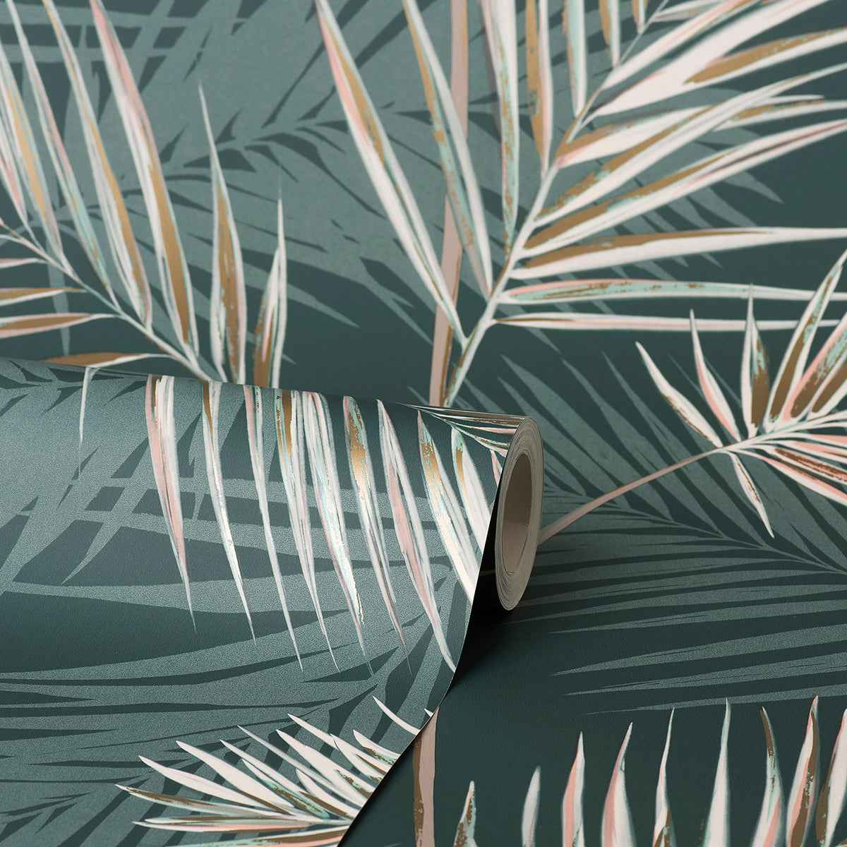 South Beach Evergreen Fronds Wallpaper - York Wallcoverings - FD42679 - York Wallcoverings Wallpaper