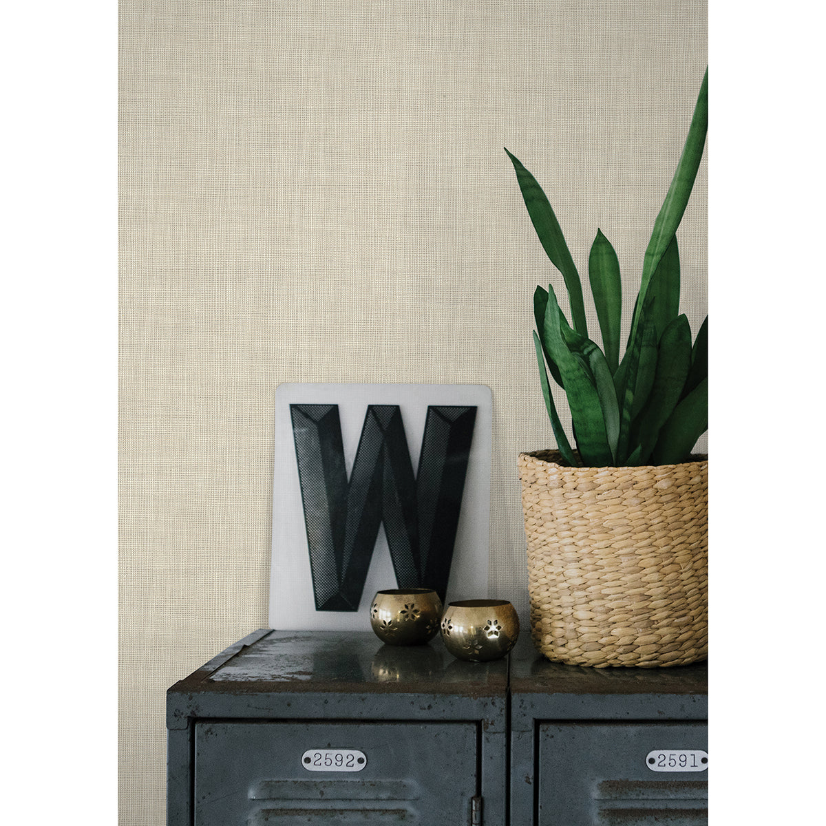 seaton-bone-linen-texture-wallpaper-york-wallcoverings-4015-36976-6 - York Wallpaper Wallpaper