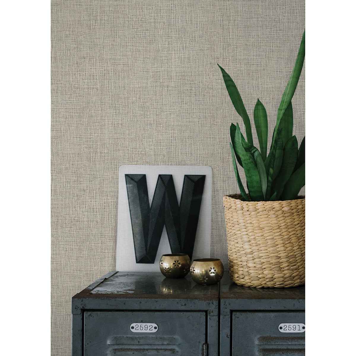 Seaton Wheat Linen Texture Wallpaper - York Wallcoverings - 4015-36976-7 - York Wallcoverings Wallpaper