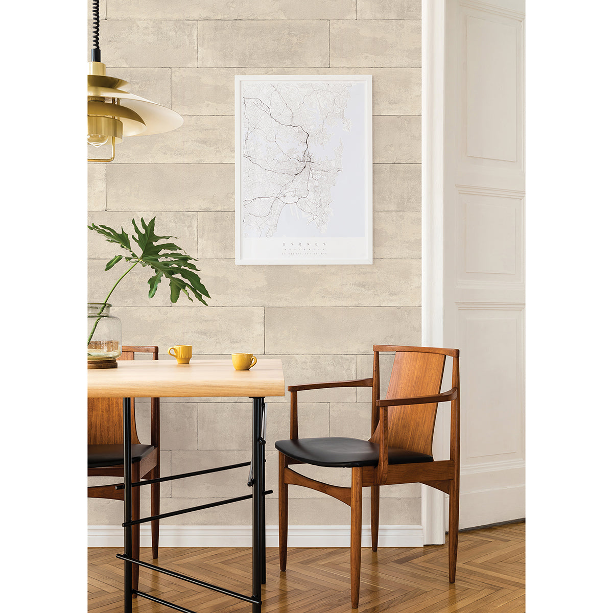 lanier-neutral-stone-plank-wallpaper-york-wallcoverings-4015-426014 - York Wallpaper Wallpaper