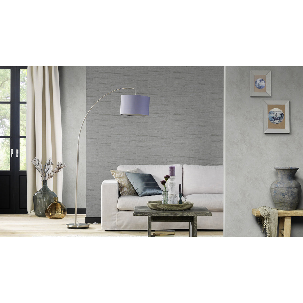 maclure-silver-striated-texture-wallpaper-york-wallcoverings-4015-426731 - York Wallcoverings Wallpaper