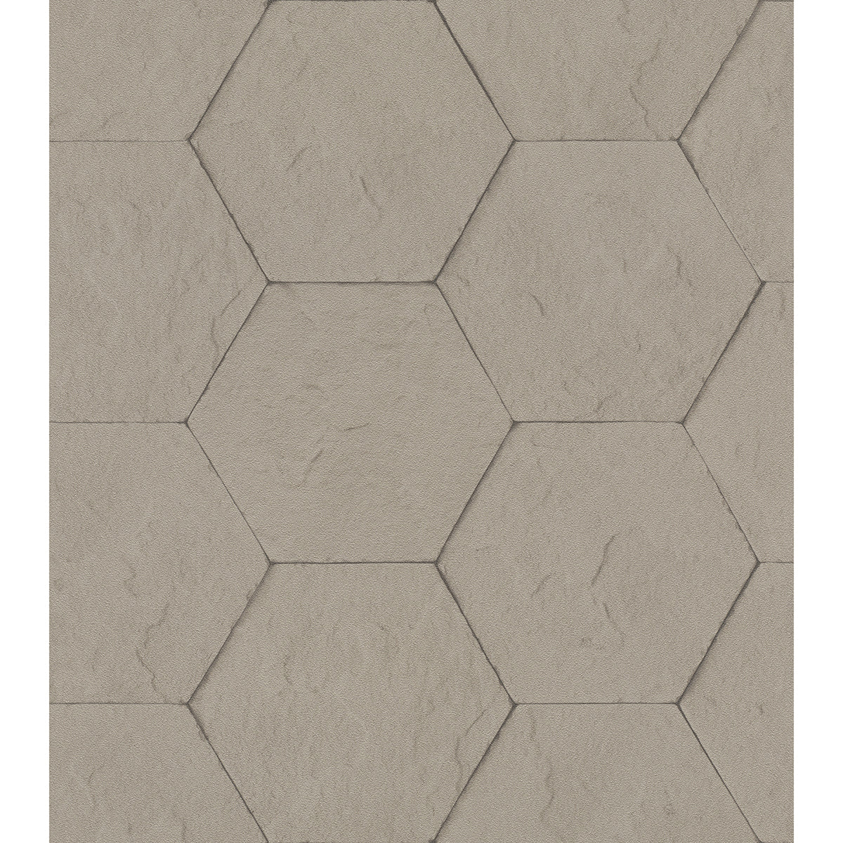 bascom-light-grey-stone-hexagon-wallpaper-york-wallcoverings-4015-427134 - York Wallpaper Wallpaper