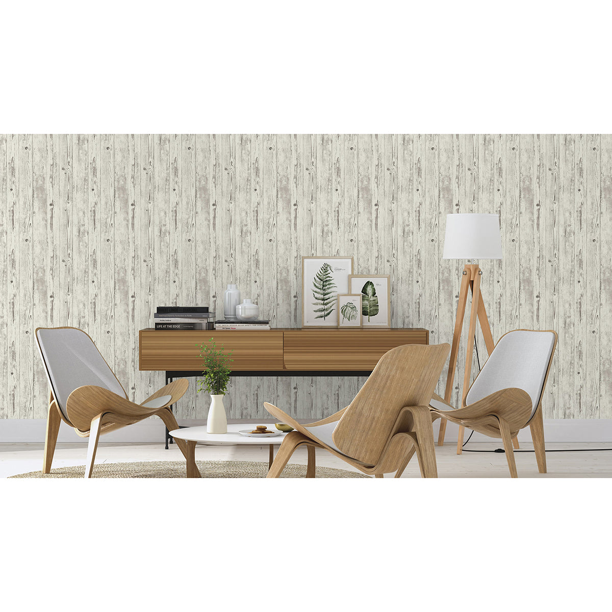 albright-white-weathered-oak-panels-wallpaper-york-wallcoverings-4015-427301 - York Wallpaper Wallpaper