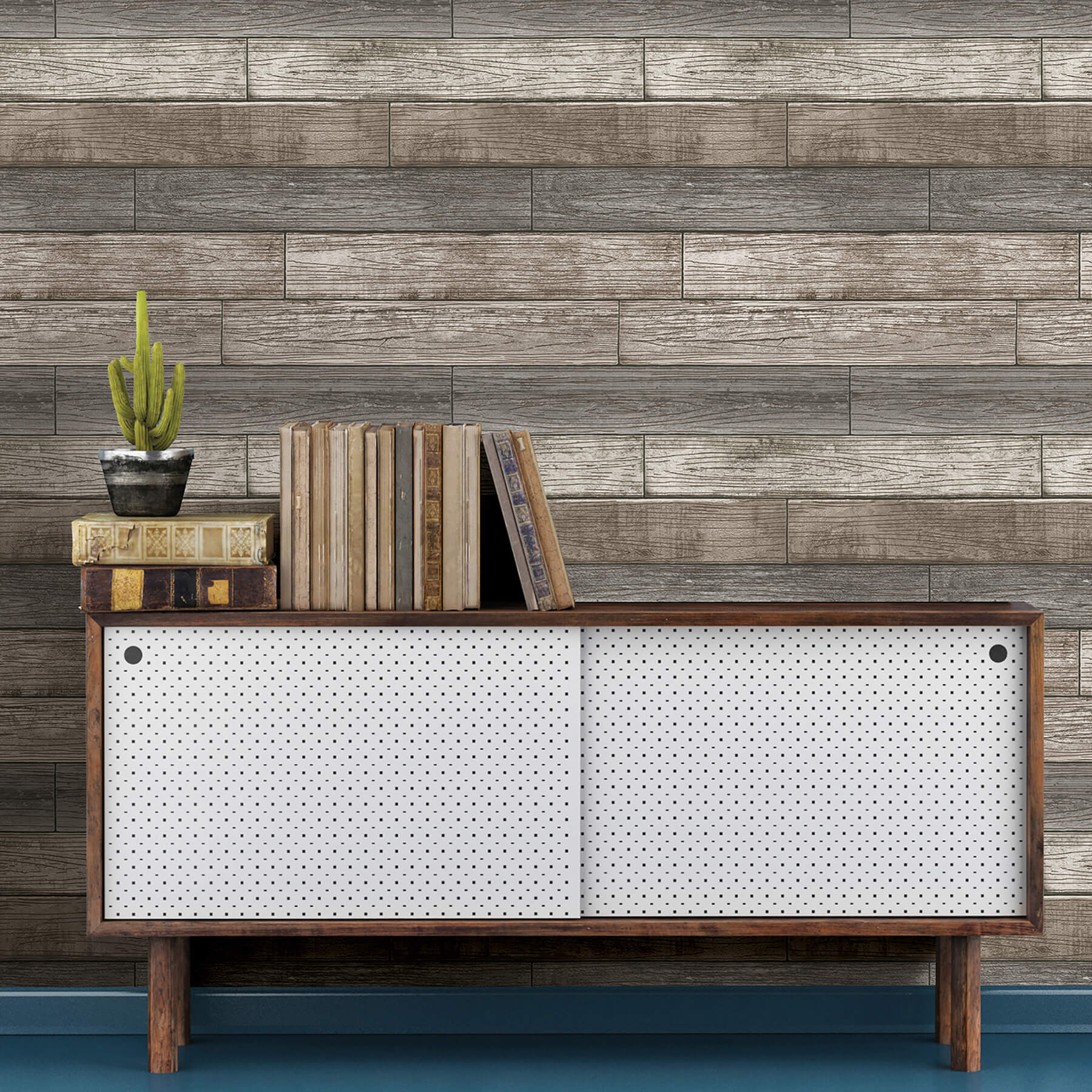 reclaimed-wood-plank-natural-peel-and-stick-wallpaper-york-wallcoverings-nu3130 - York Wallcoverings Wallpaper