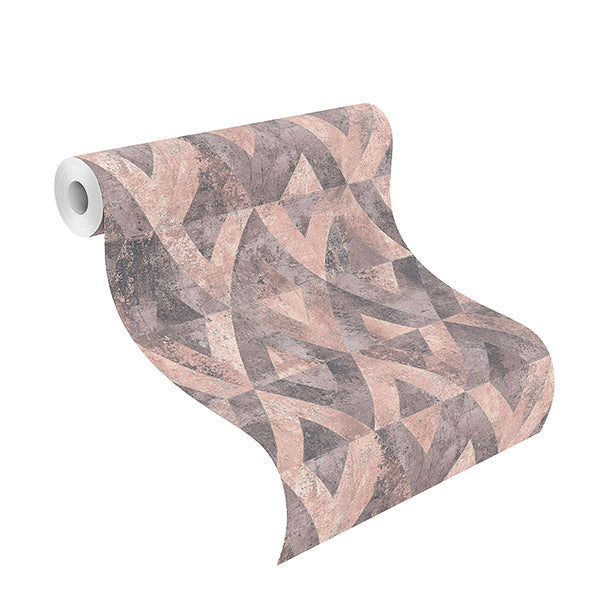shikhar-raspberry-geometric-wallpaper-york-wallcoverings-rh535532 - York Wallcoverings Wallpaper