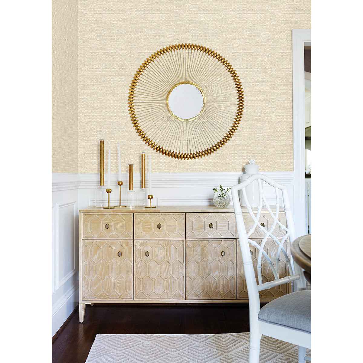 Hartman Neutral Faux Grasscloth Wallpaper - York Wallcoverings - 2767-01694 - York Wallcoverings Wallpaper