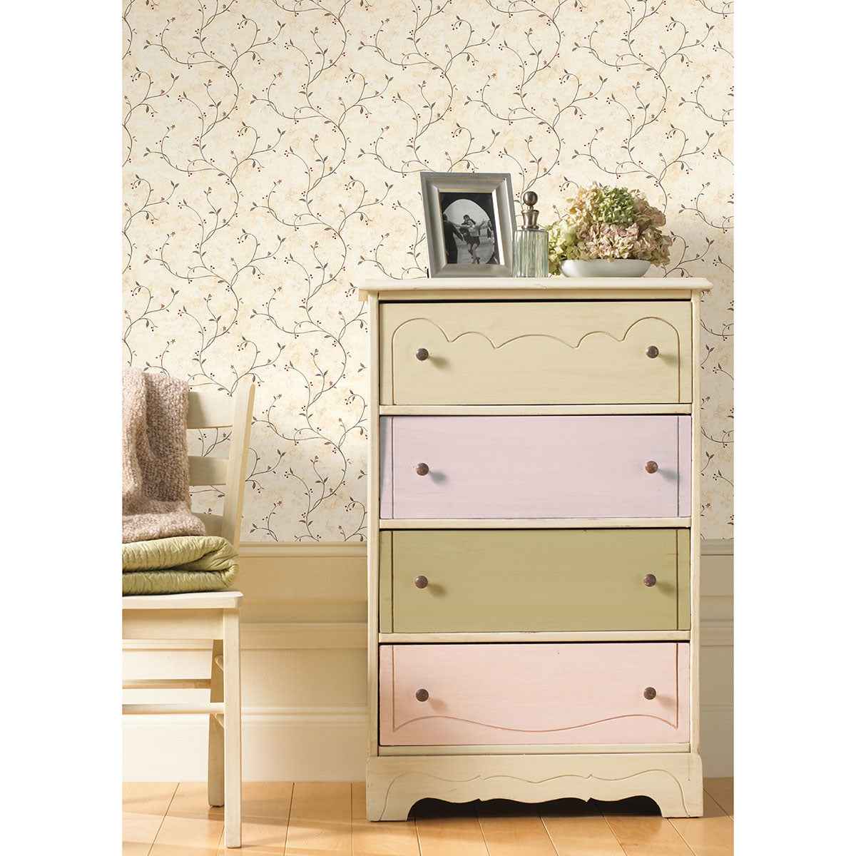 Peyton Green Tin Star Trail Wallpaper - York Wallcoverings - CTR09154 - York Wallcoverings Wallpaper