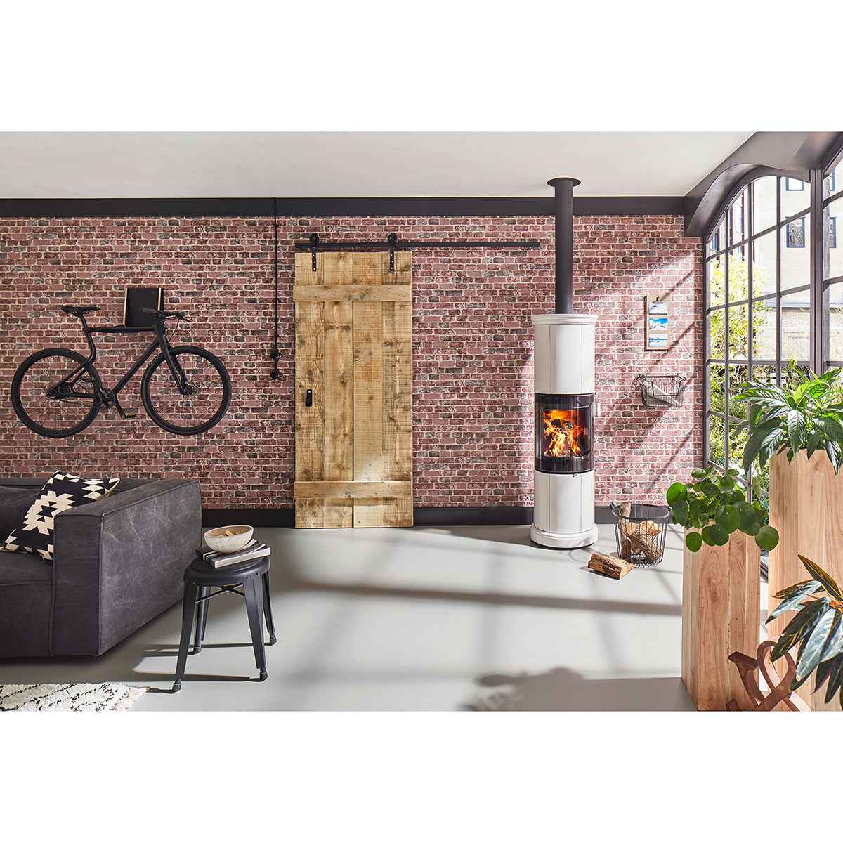 Baker Street Red Brick Wallpaper - York Wallcoverings - RD408 - York Wallcoverings Wallpaper
