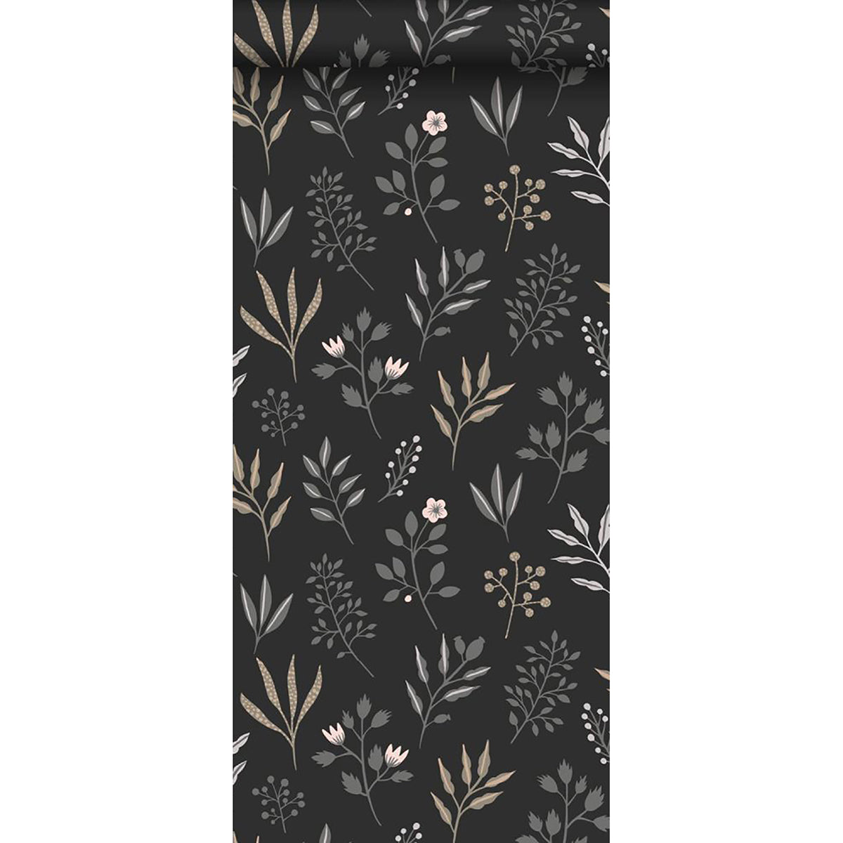 cynara-charcoal-scandinavian-floral-wallpaper-york-wallcoverings-dd139083 - York Wallcoverings Wallpaper