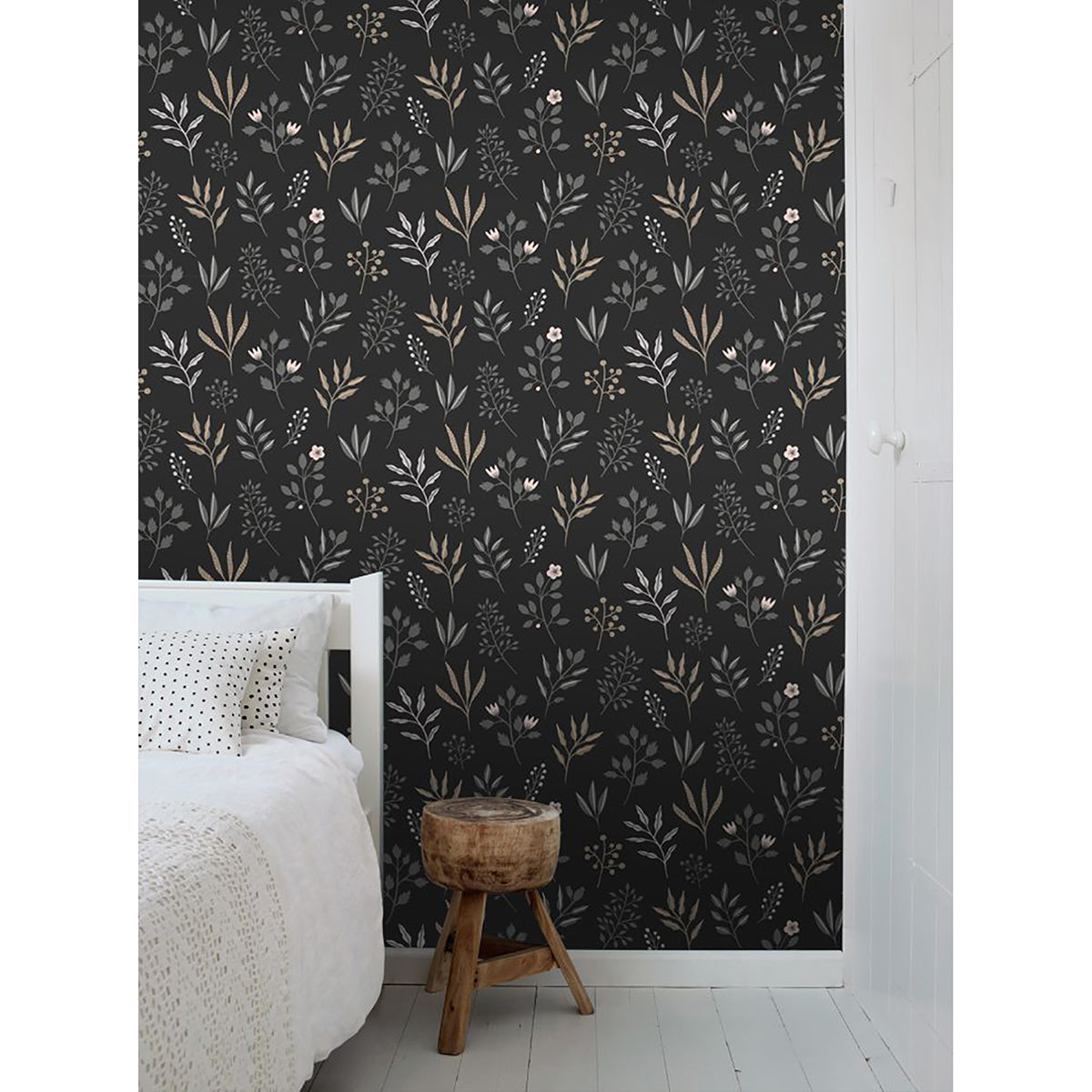cynara-charcoal-scandinavian-floral-wallpaper-york-wallcoverings-dd139083 - York Wallcoverings Papel pintado