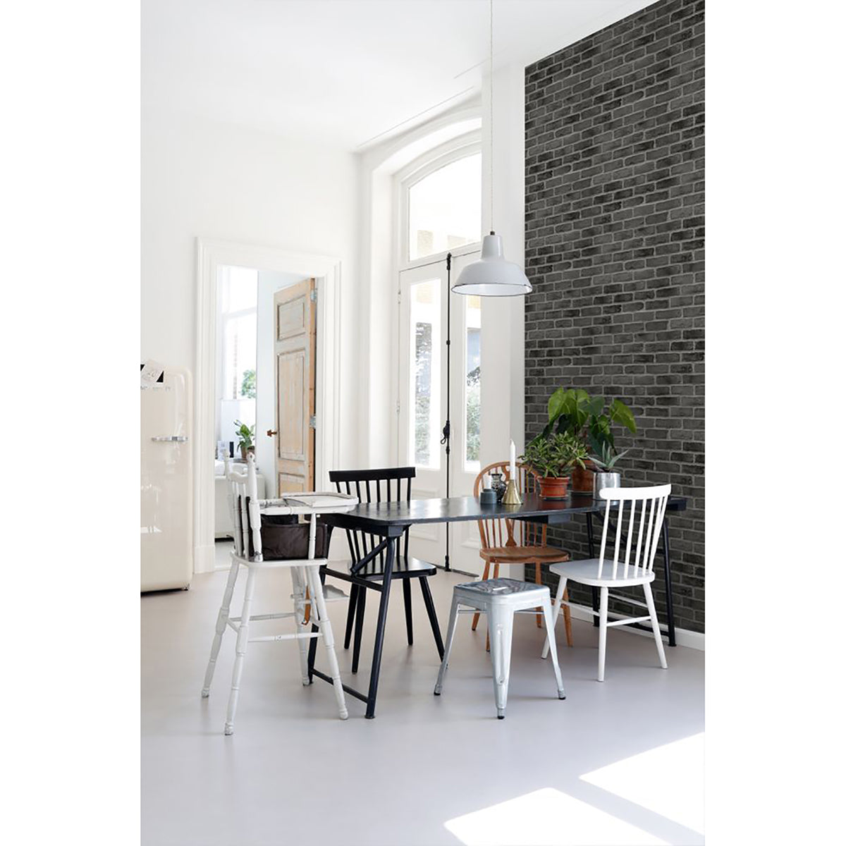burnham-black-brick-wall-wallpaper-york-wallcoverings-dd139138 - York Wallpaper Wallpaper
