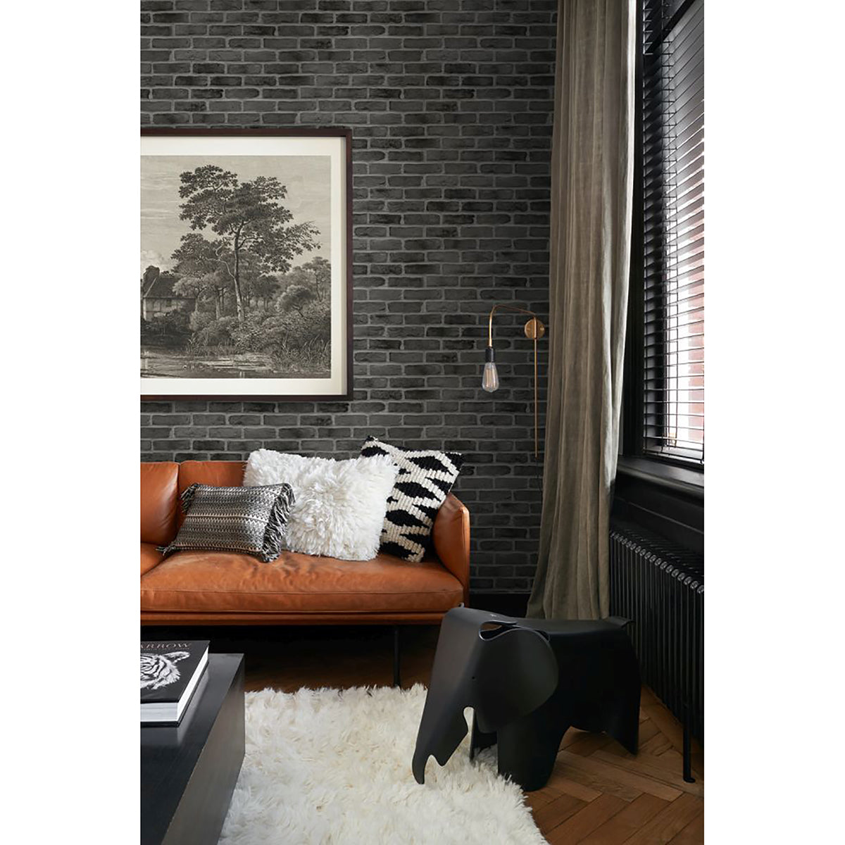 burnham-black-brick-wall-wallpaper-york-wallcoverings-dd139138 - York Wallpaper Wallpaper
