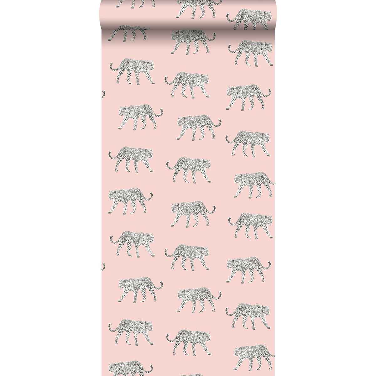 Prowl Pink Jaguars Wallpaper - York Wallcoverings - DD139177 - York Wallcoverings Wallpaper