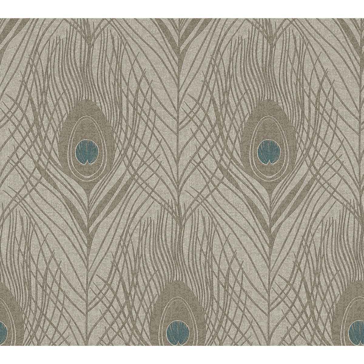 Prosperity Bronze Feather Wallpaper - York Wallcoverings - AS369716 - York Wallcoverings Wallpaper