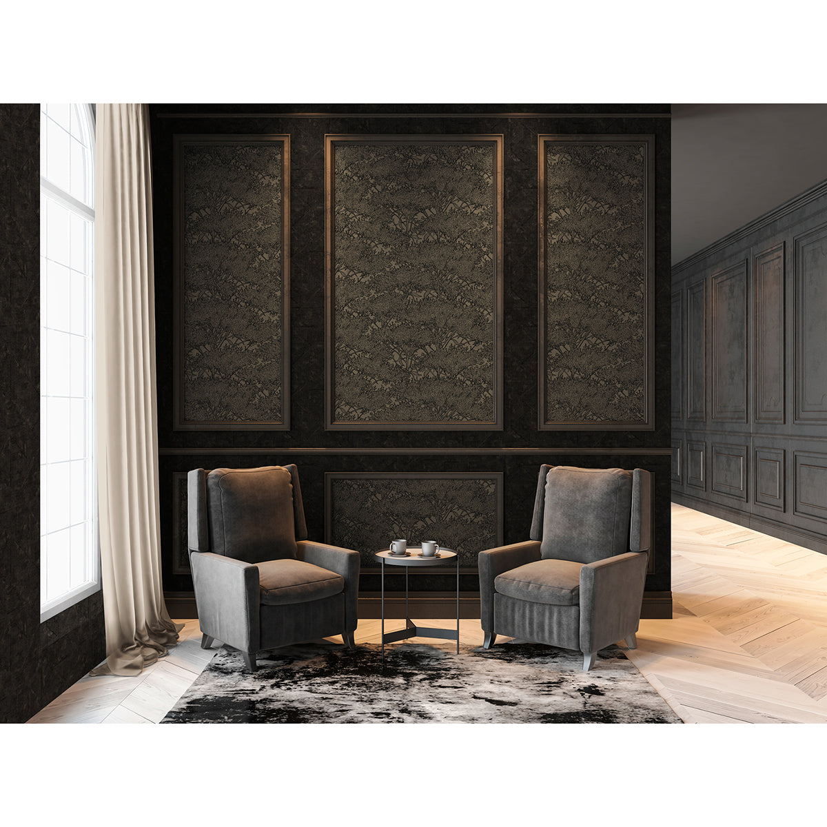 hornbeam-brown-tree-wallpaper-york-wallcoverings-as369725 - York Wallpaper Wallpaper