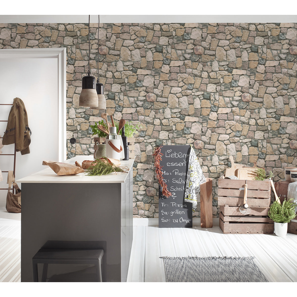 morris-neutral-natural-stone-wallpaper-york-wallcoverings-as692412 - York Wallpaper Wallpaper