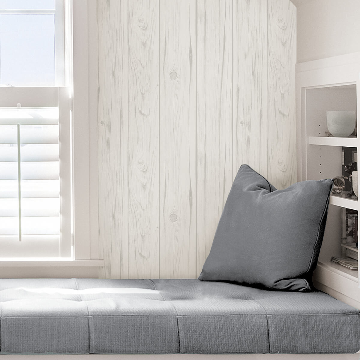 white-barnwood-peel-and-stick-wallpaper-york-wallcoverings-nh3551 - York Wallcoverings Wallpaper
