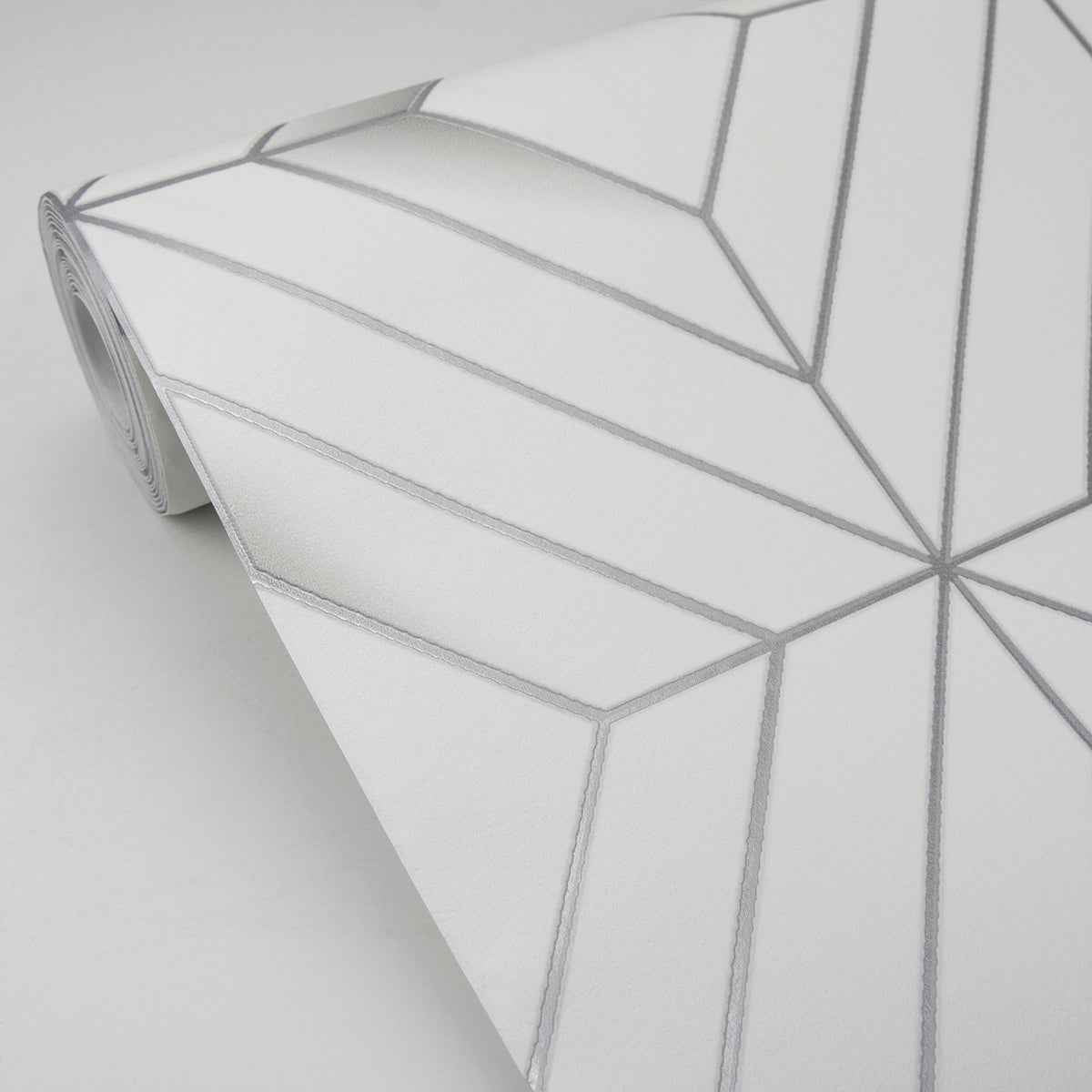 Filmore White Diamond Panes Wallpaper - York Wallcoverings - 4020-61400 - York Wallcoverings Wallpaper