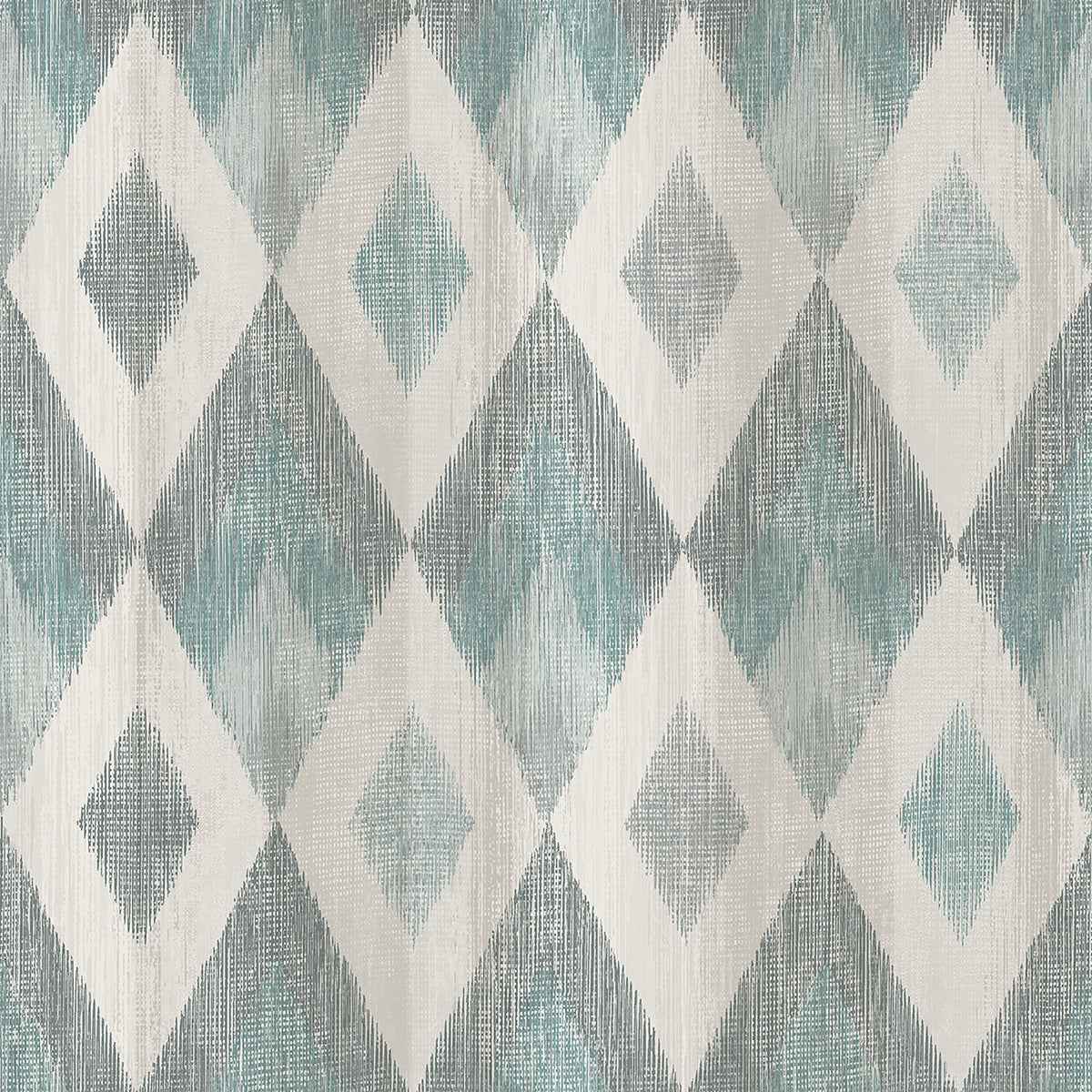 Ace Teal Diamond Wallpaper - York Wallcoverings - 4020-96101