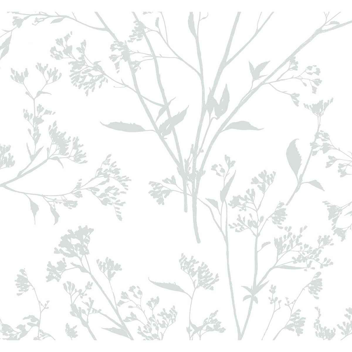 Southport Light Grey Delicate Branches Wallpaper - York Wallcoverings - 2927-80708