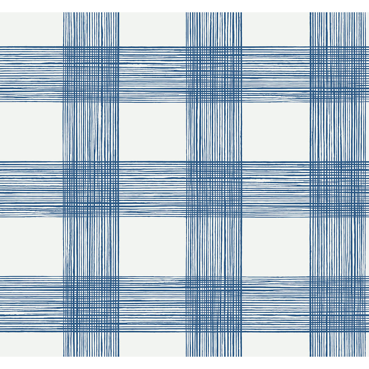 scarborough-indigo-striated-plaid-wallpaper-york-wallcoverings-2927-80902 - York Wallcoverings Wallpaper