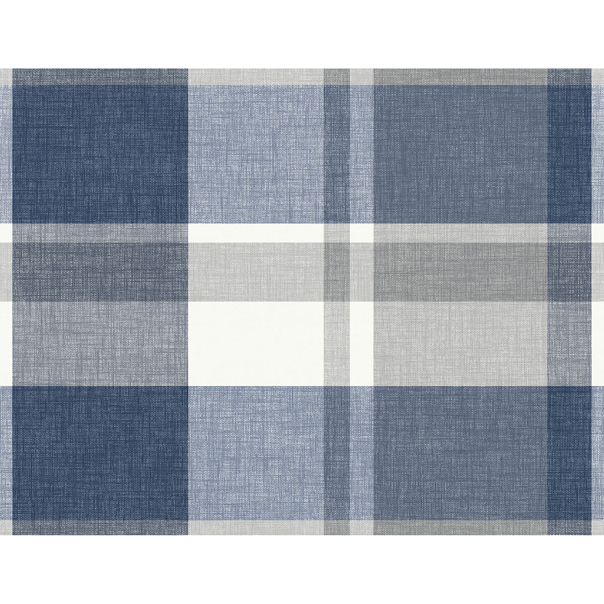 madaket-indigo-plaid-wallpaper-york-wallcoverings-2927-81102 - York Wallcoverings Wallpaper