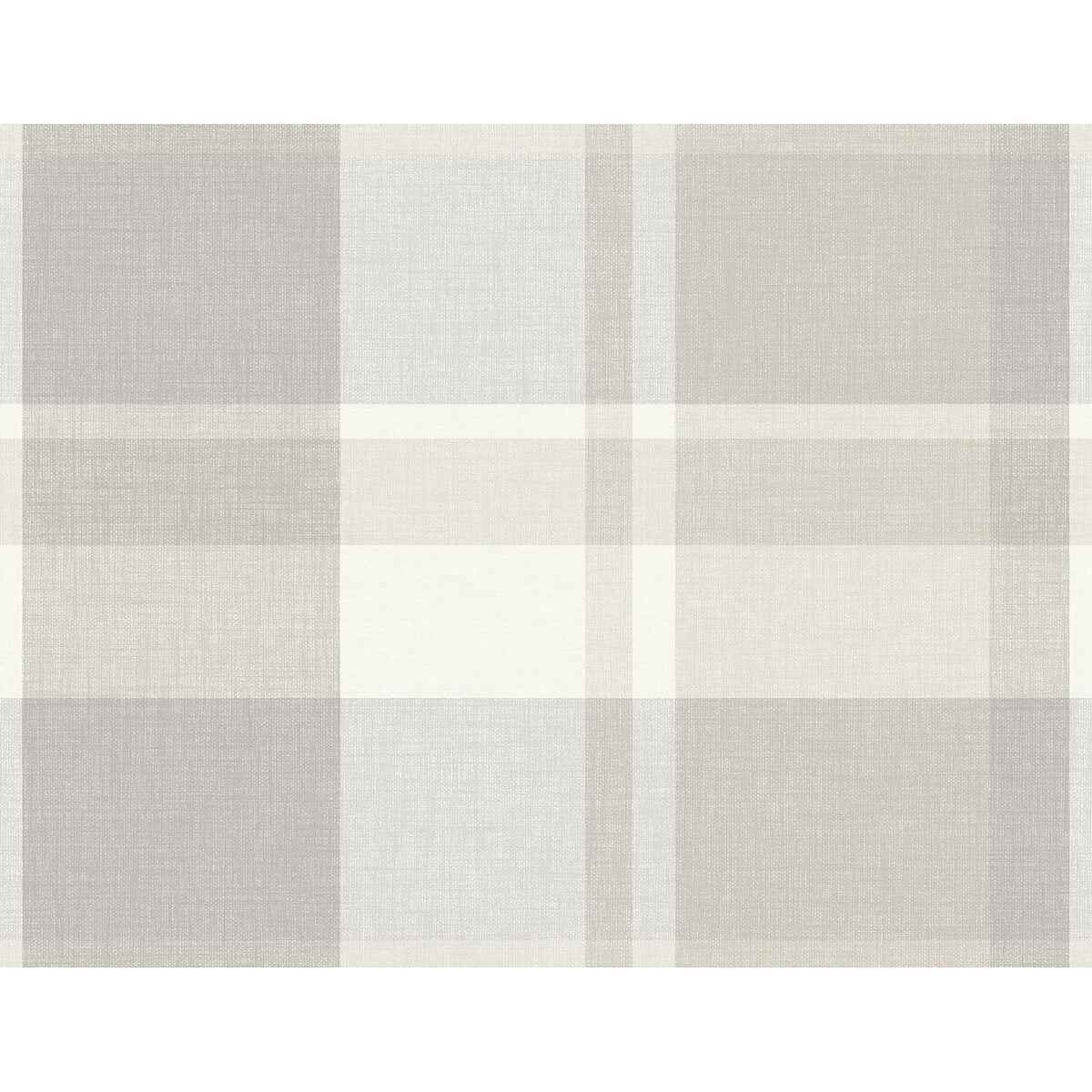 Madaket Light Grey Plaid Wallpaper - York Wallcoverings - 2927-81118