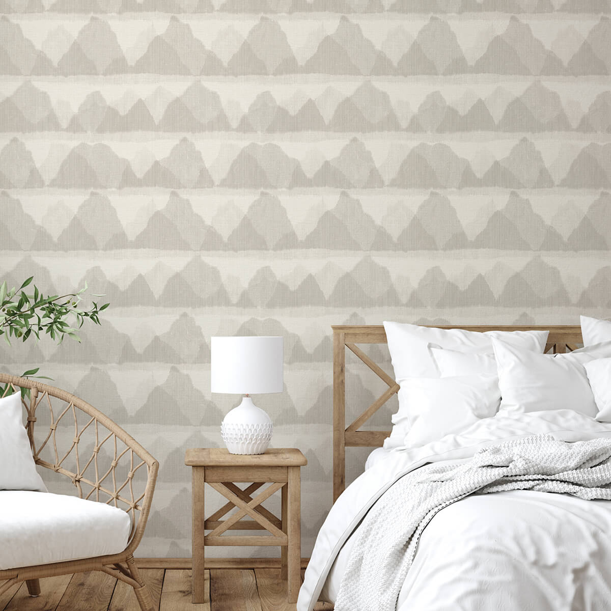 taupe-mountain-peak-string-peel-and-stick-wallpaper-york-wallcoverings-nus3950 - York Wallcoverings Wallpaper