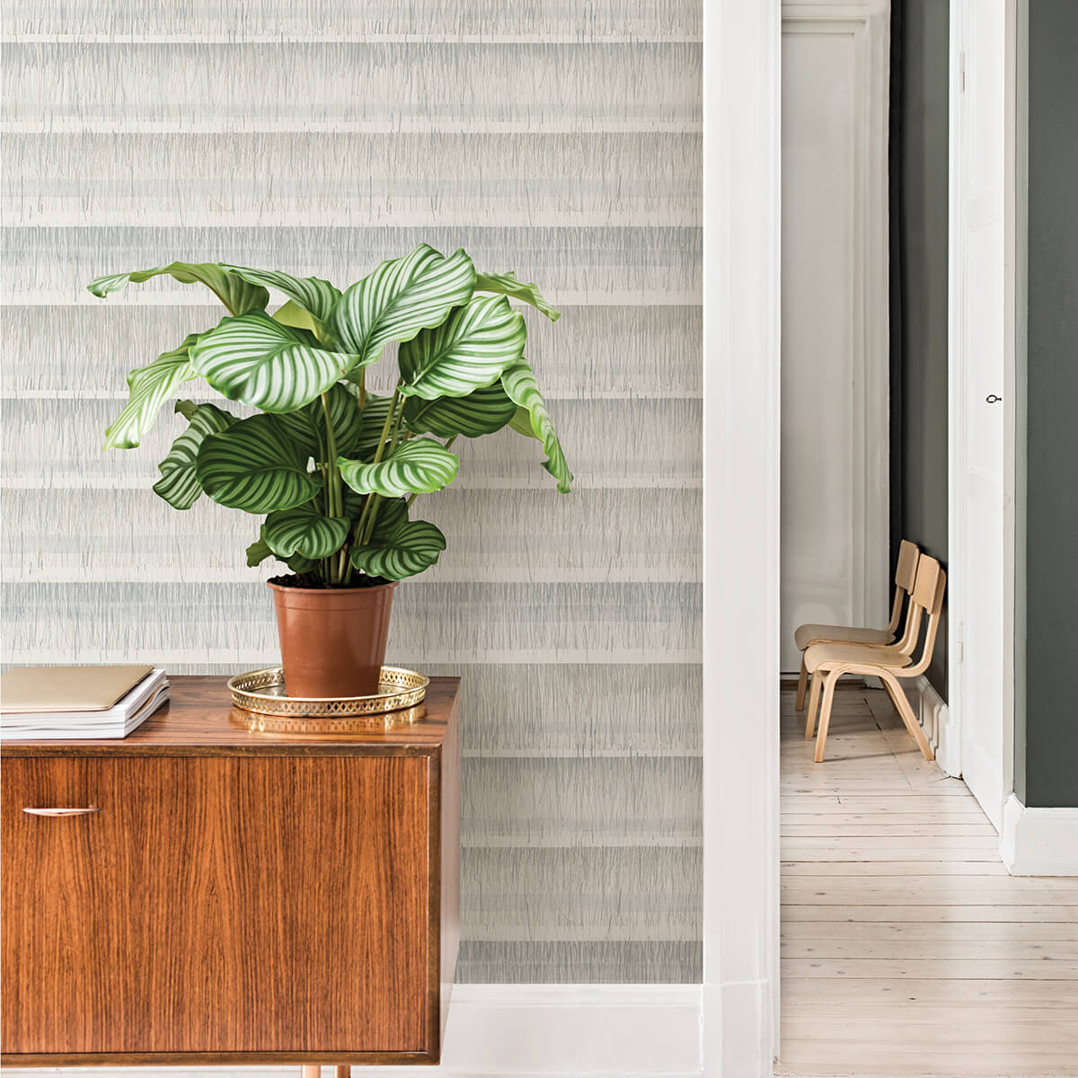 grey-dhurrie-string-peel-and-stick-wallpaper-york-wallcoverings-nus3953 - York Wallcoverings Wallpaper