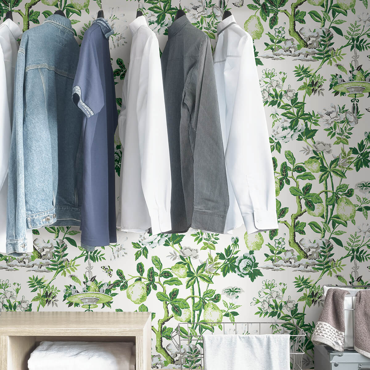 verdance-shantung-garden-scalamandre-self-adhesive-wallpaper-york-wallcoverings-scs3841 - York Wallcoverings Wallpaper